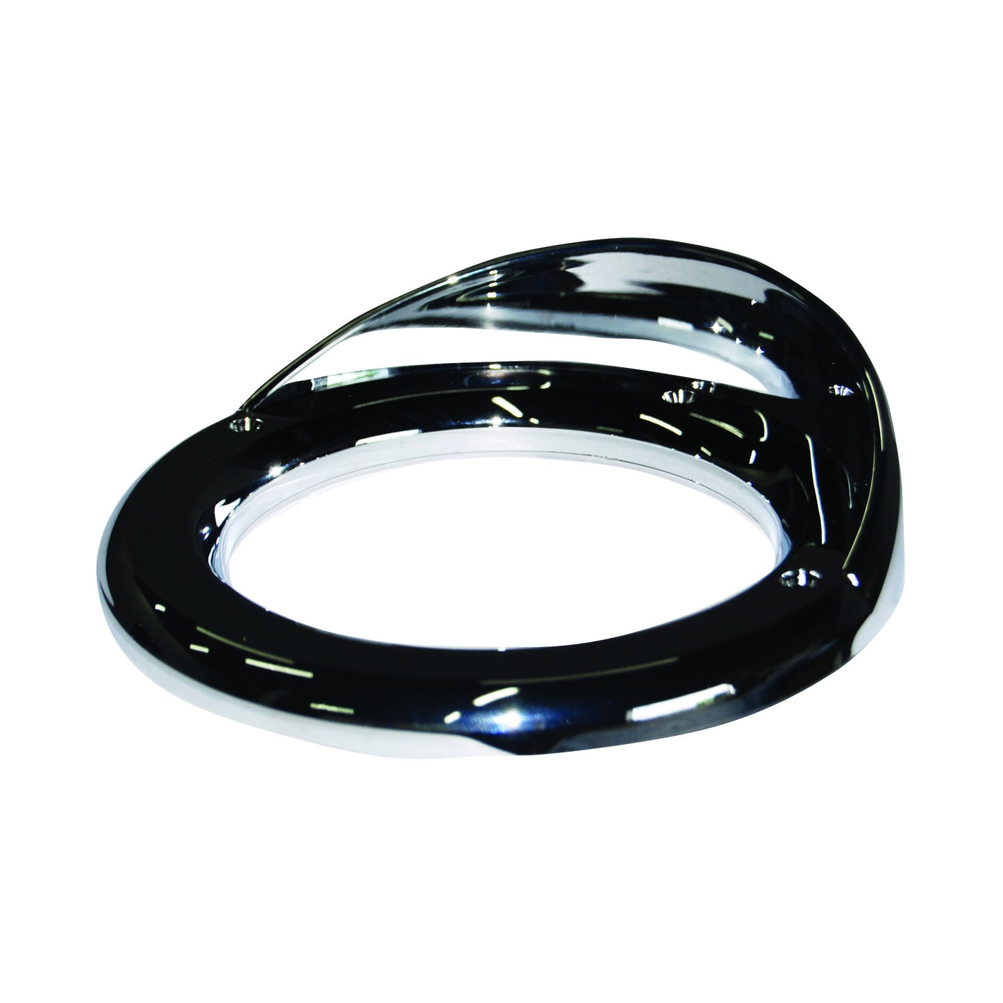 4” Round Bezel with visor Chrome