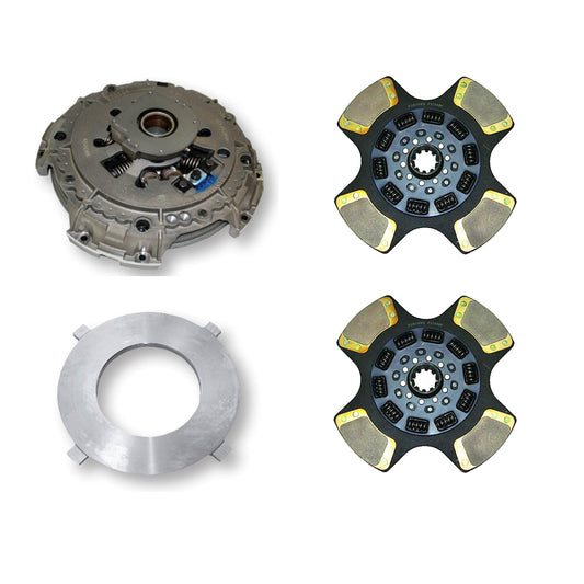 Fortpro 15 1/2" x 2" Clutch Kit Replaces 108391-74 | 10 Spring - 4 PAD - Easy Pedal | F276013
