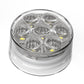 Fortpro 2” Round Dual Function Multivoltage LED Lights - Red & Ambar LED/Clear Lens | F238701