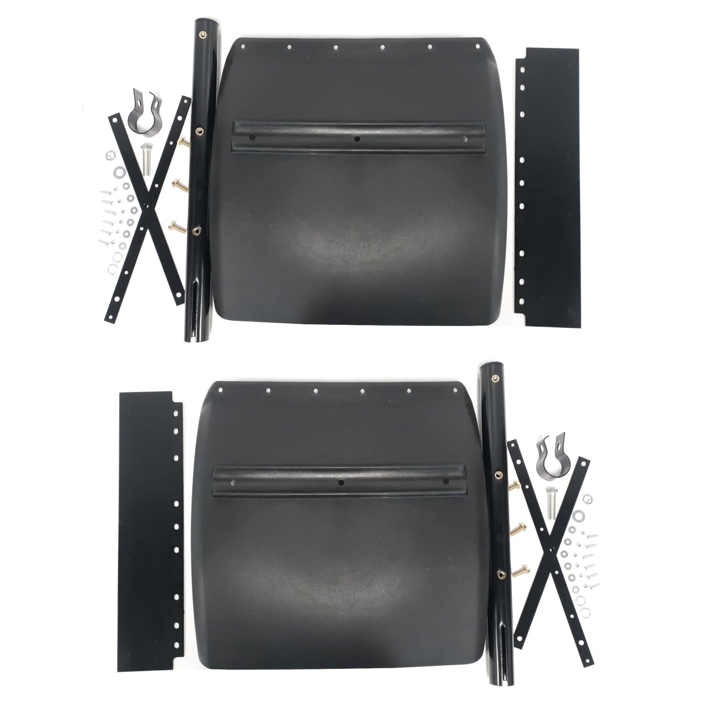 Fortpro 24" x 24" Black Poly Quarter Fenders Pair | F247581