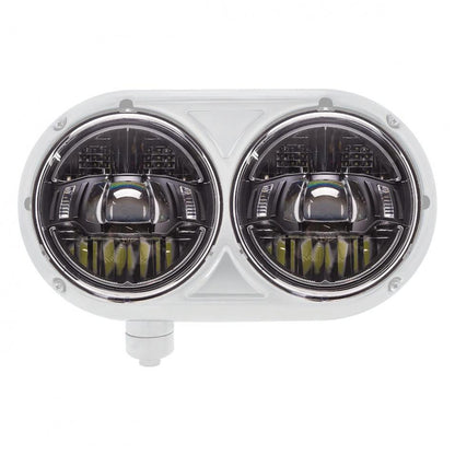 Fortpro 5.75" Round LED Projector Headlight for Peterbilt 349 / 359