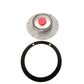 Fortpro Aluminum Steer Axle Hub Cap w/ 6 Holes and Gasket Replacement for Stemco 343-4025 | F276187