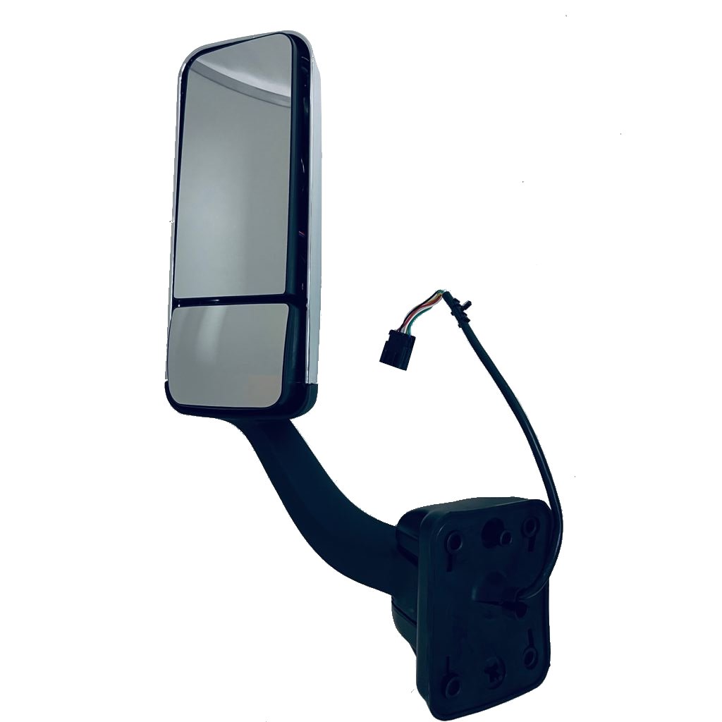 Fortpro Chrome Door Mirror Power/Heated Replacement for Freightliner Cascadia 2008-2016