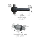 Fortpro Rubbed Bushed Torque Rod Compatible with Hendrickson Suspension Systems Replaces 46610-001 | F184220