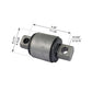 Fortpro Torque Arm Bush Compatible with Peterbilt Replaces 02-27720 | F174003