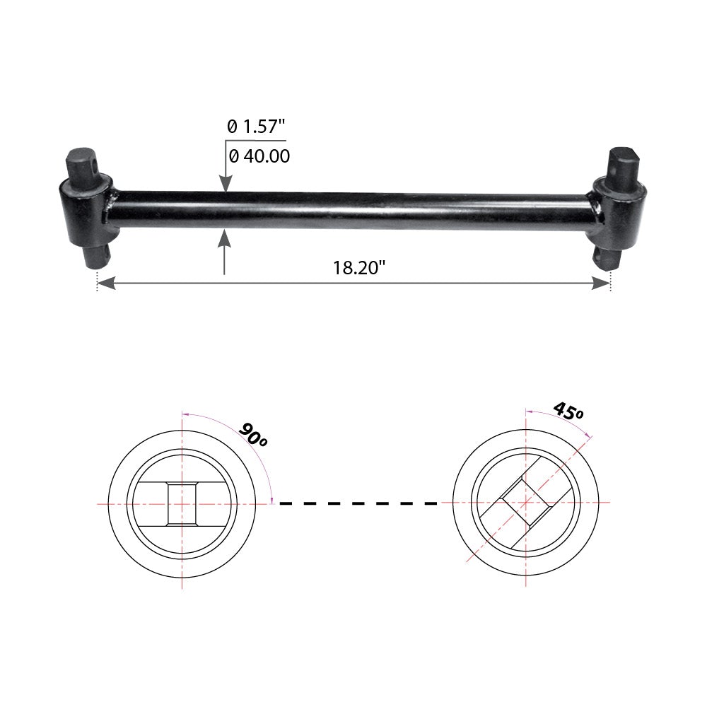 Torque Rod w/ Bushing for Freightliner 4