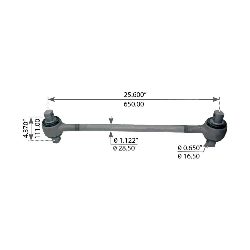 Straddle Assembly Torque Rod Bush to suit Kenworth 200-400 Series - Australian T Straddle Assembly Torque Rod Bush to suit Kenworth 200-400 Series - Australian T