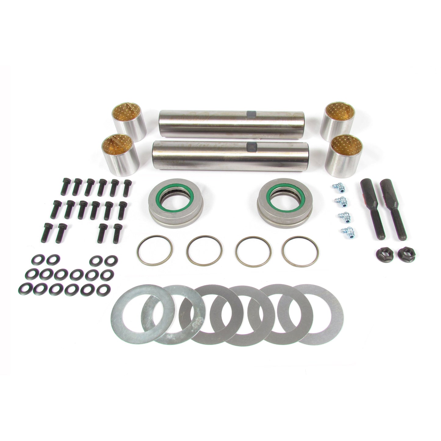 Fortpro King Pin Set Compatible with Kenworth, Peterbilt, Mack, GMC Replaces K591B, KB846 | F265842