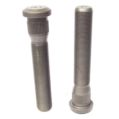 Metric Serrated Drive Wheel Studs  M22 x 1.5 THD 0.975" B.D. x 5 3/32" Length - Replaces E8980 - 10 Pack