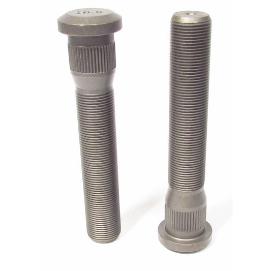 Metric Serrated Drive Wheel Stud M22 x 1.5 THD 0.975" B.D. x 4" Length - Replaces E8981 - 10 Pack
