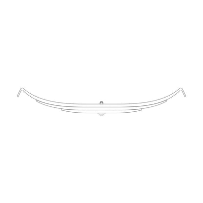 Trailer Leaf Spring, 3-Leaf, High Arch with 12,000 lb. Capacity - Replaces TRA-2740