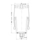 Fortpro Cab Air Spring Replaces 7110, 1S5-152, R81-1001 | F245578