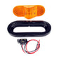 Amber Oval Mid-Turn Led Light - With Grommet And Plug | F235179