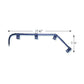 Fortpro Black Angled Spring Steel Mud Flap Hanger - No Coil Pair | F247590