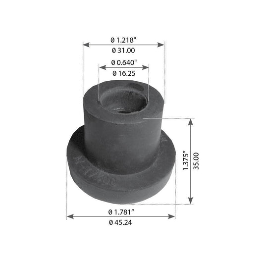 Fortpro Hood Hinge Bushing Compatible with Kenworth Airglide 200, T600, T800, W900 Suspensions Replaces K066-218 | F327369