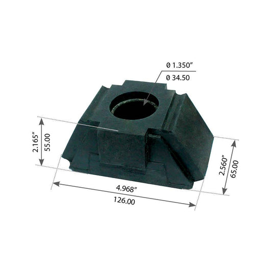 Fortpro Front Cabin Mount Bush Compatible with Kenworth T800 Series Trucks Replaces 26509-11 | F327370