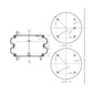Fortpro Double Convoluted Air Spring Replaces 7135, 554800C1 | F245647