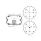 Fortpro Double Convoluted Air Spring Replaces 7136, 554798C1 | F245646
