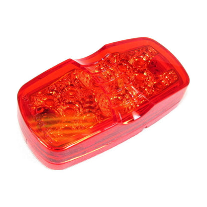Fortpro 4" x 2" Clearance/Marker Double Bullseye Trailer Led Light with 12 LEDs
