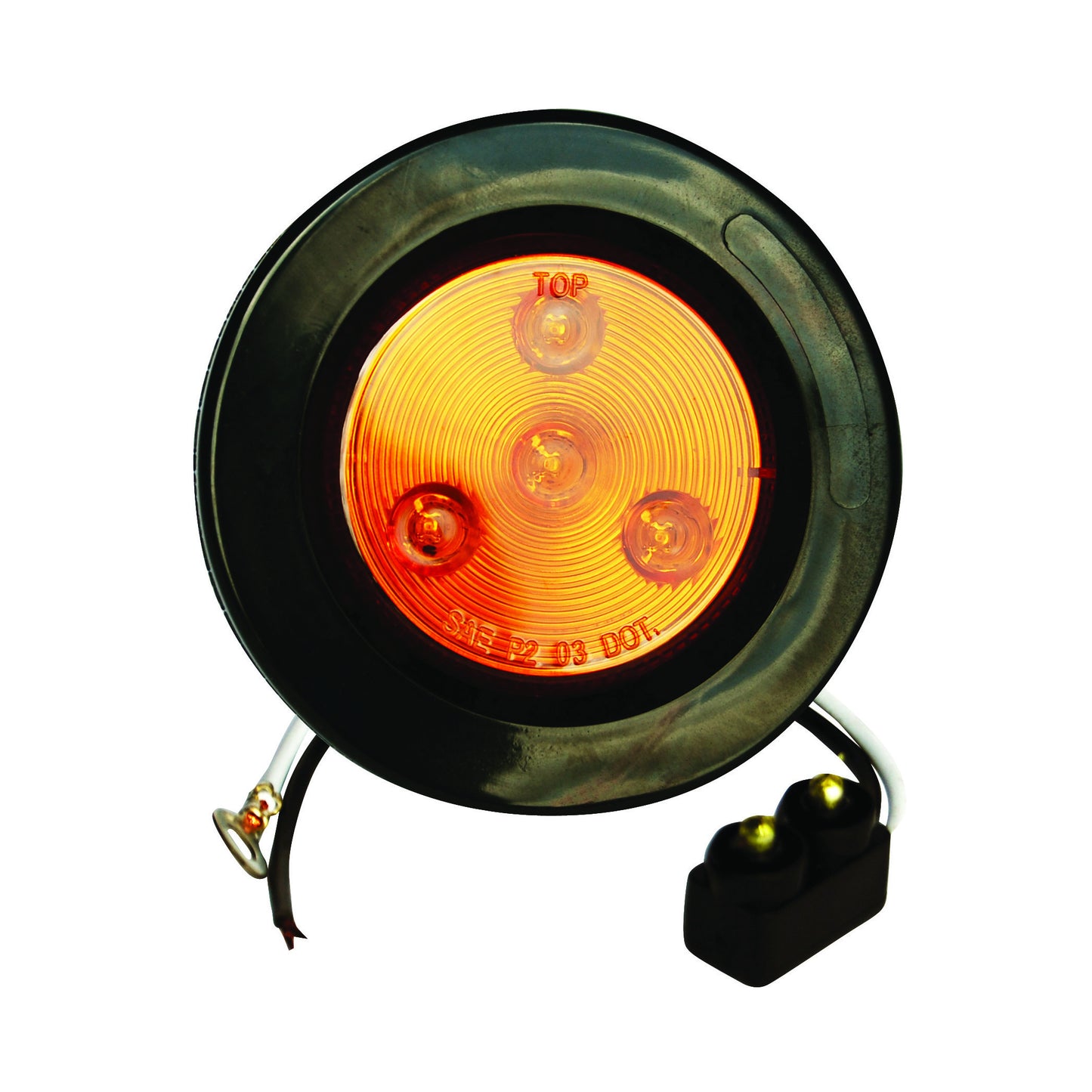 Fortpro 2-1/2" Round Clearance/Marker Led Light with 4 LEDs