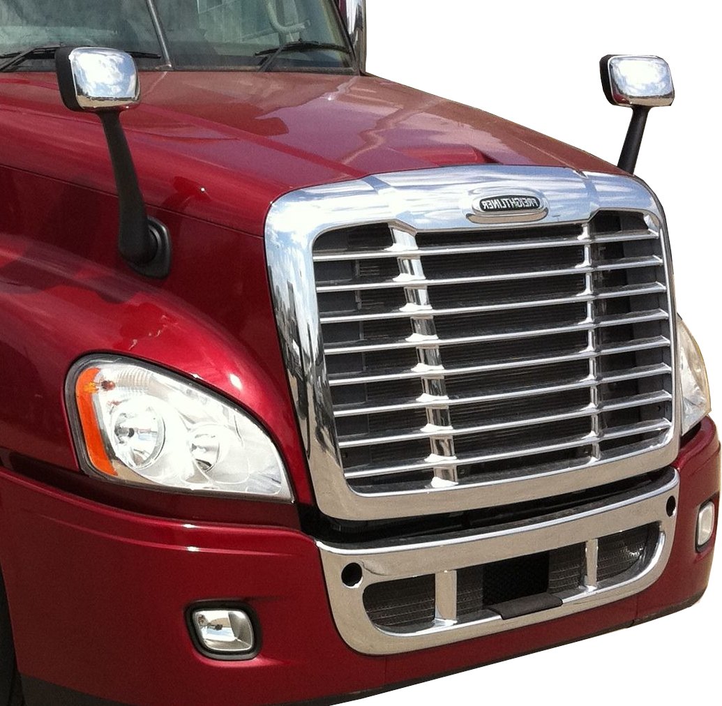 Fortpro Chrome Grille with Bugscreen Compatible with Freightliner Cascadia 2008-2017 Replaces OEM part: A1719112000, A1715624003, A1716026000 | F247524