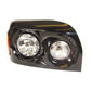 Fortpro Black Headlights Assemblies For Freightliner Century 2005+