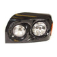 Fortpro Black Headlight for Freightliner Century 2005-2015