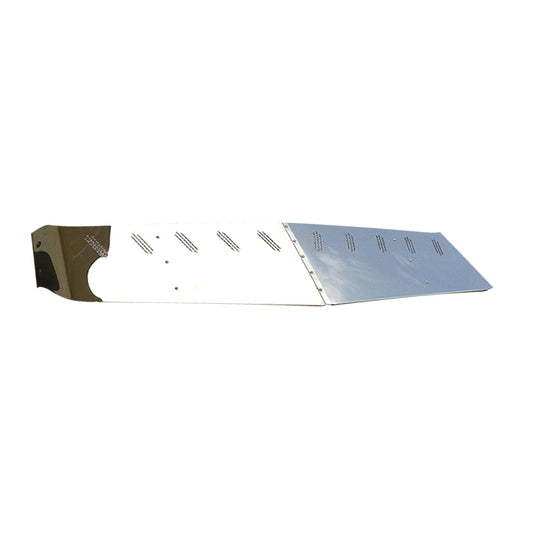 Freightliner Century Visor Standard V-Shape 20” To 18” SS 2 Bolts 10 Led Angled