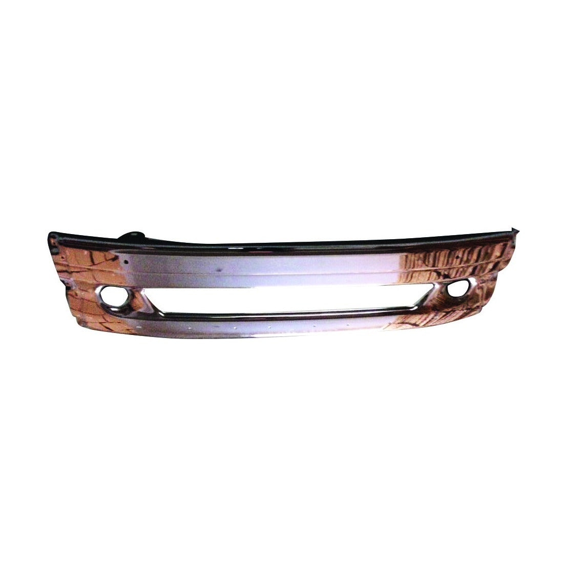 Fortpro Chrome Steel Bumper Set Replacement for Freightliner Columbia