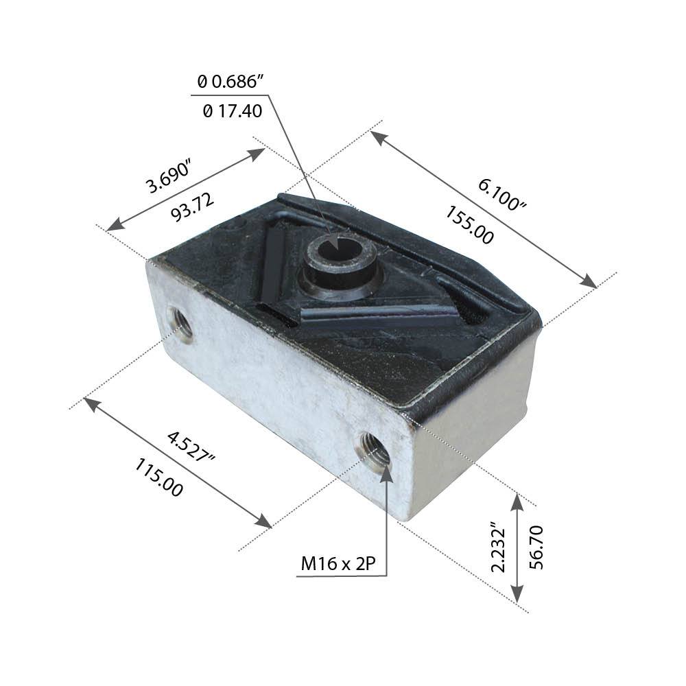 Front Cabin Isolator for Kenworth & Peterbilt - Replaces 20-25121, 26732-2