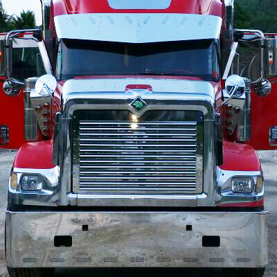 Grill Louvered SS For International 9900