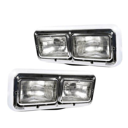 Fortpro Headlights Assemblies For Kenworth C500 Trucks (Bulbs Included)
