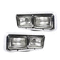 Fortpro Headlights Assemblies For Kenworth C500 Trucks (Bulbs Included)
