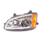 Fortpro Chrome Projector Headlights w/LED Bar & Signal for Kenworth T660 Models 2008-2016