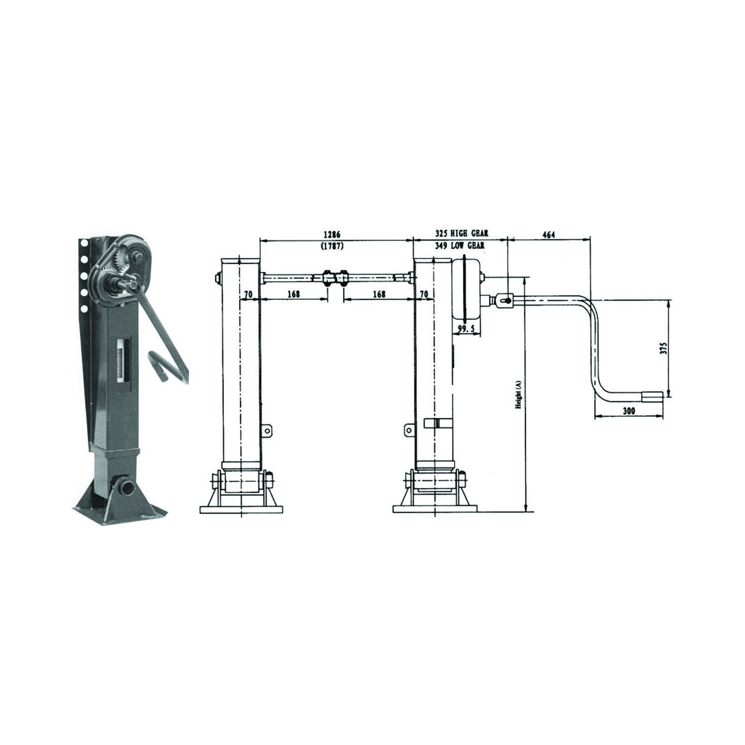 landing gear truck Fortpro Trailer Landing Gear