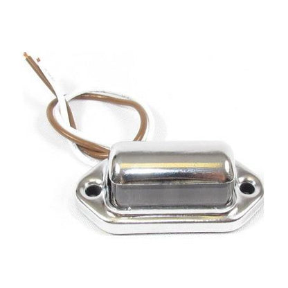 Fortpro Led Chrome License Plate Light 4 Led Multi-Voltage 12V-24V