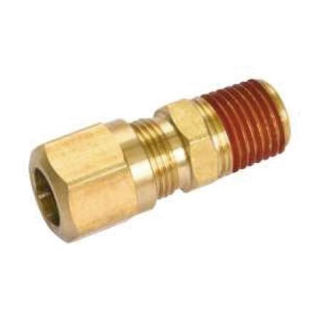 Fortpro Air Brake NTA Compression Fitting Male Connector - 1/2" Tube & 1/4" Thread, Replaces 38080 - 5 PACK | F229033