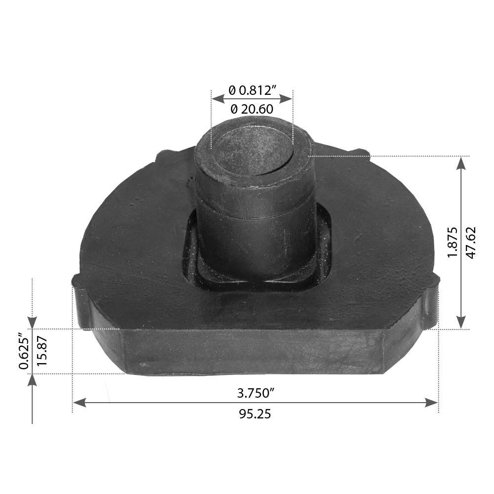 Lower Engine Mount for Freightliner Columbia & Century - Replaces BCD288051