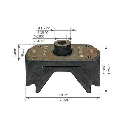 Motor Mount for International-Navistar - Replaces 1664729C1, 3613279C2-C4