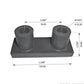 Fortpro Motor Mount Compatible with Kenworth W900A Series Trucks Replaces K066-247, M506-70NR | F327378