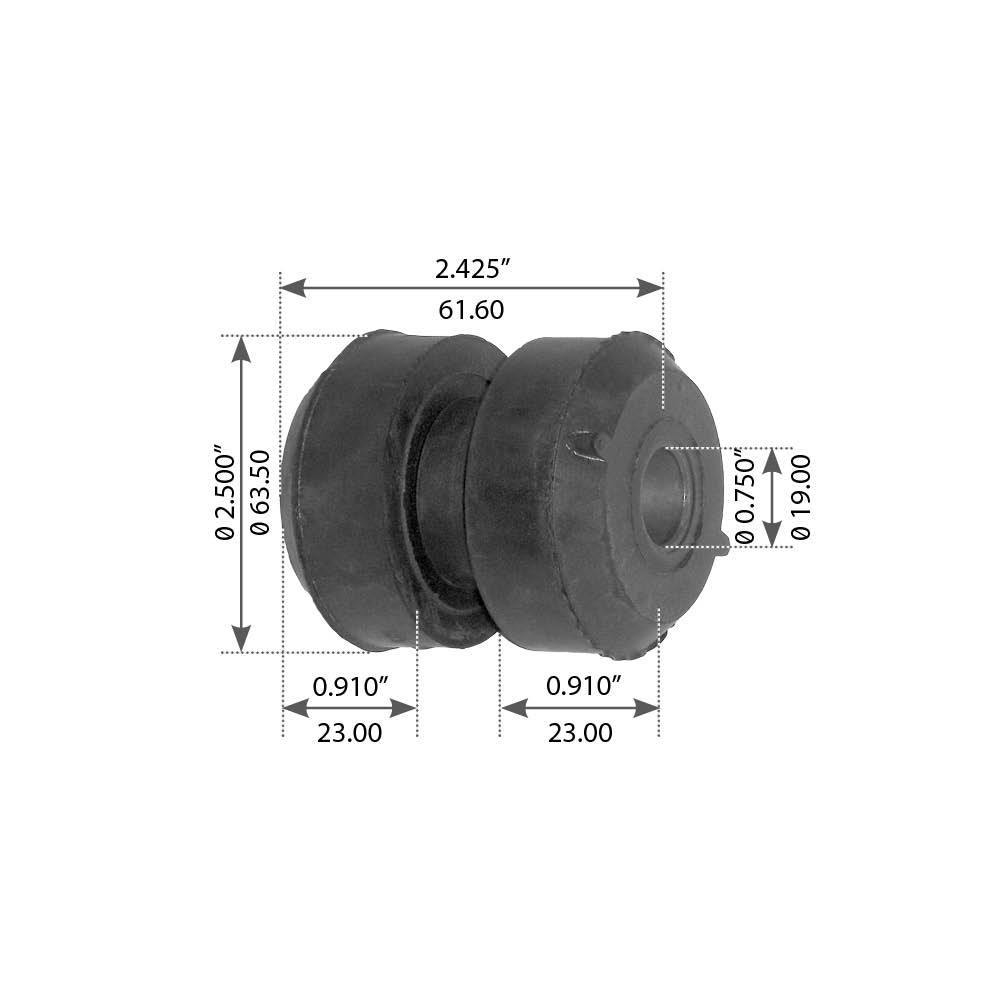 Fortpro Motor Mount Compatible with Peterbilt 379 Series Trucks, C15 & C11 Engines Replaces CB220370 | F349543