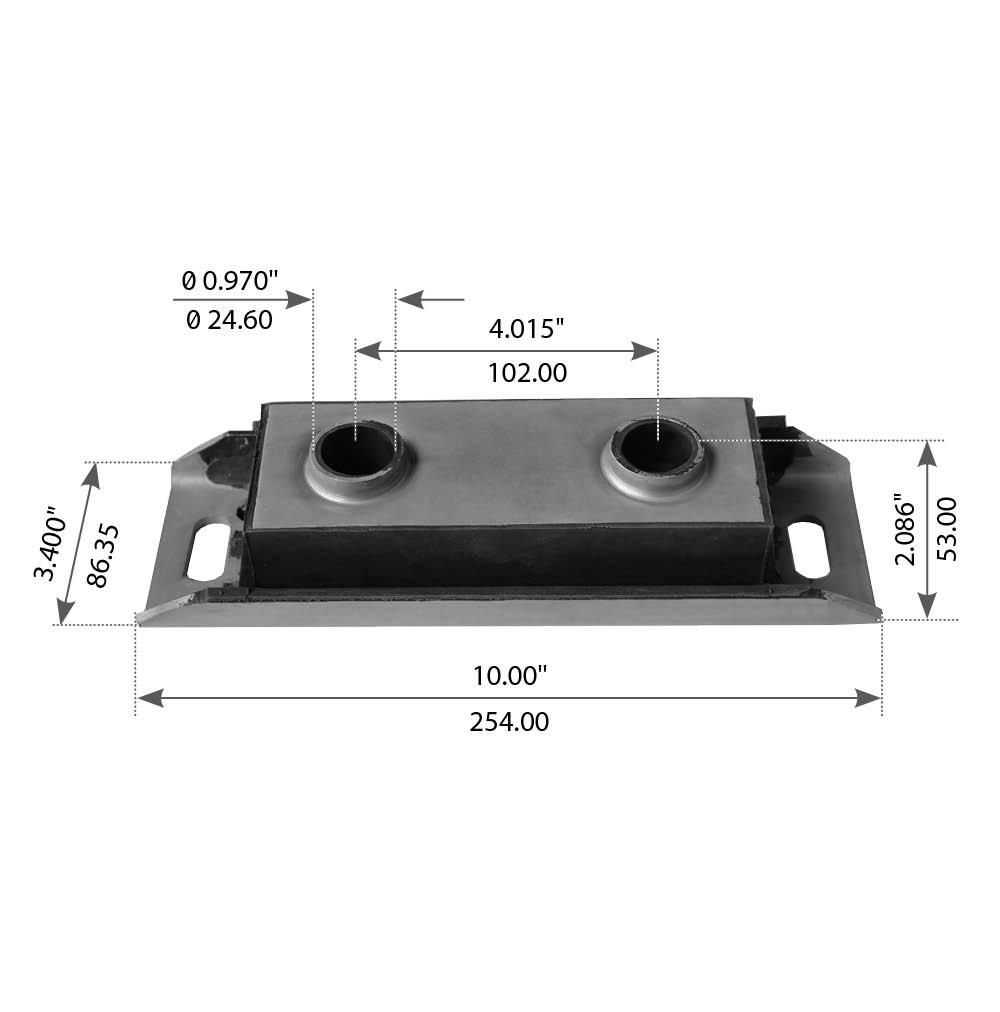 Fortpro Motor Mount Compatible with Volvo Heavy Duty Trucks Replacement for 120053207 | F339425