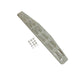 Fortpro 24" X 4" Chrome Mud Flap Bottom Plate(Louver) With  Bolt Thru Studs | F247600