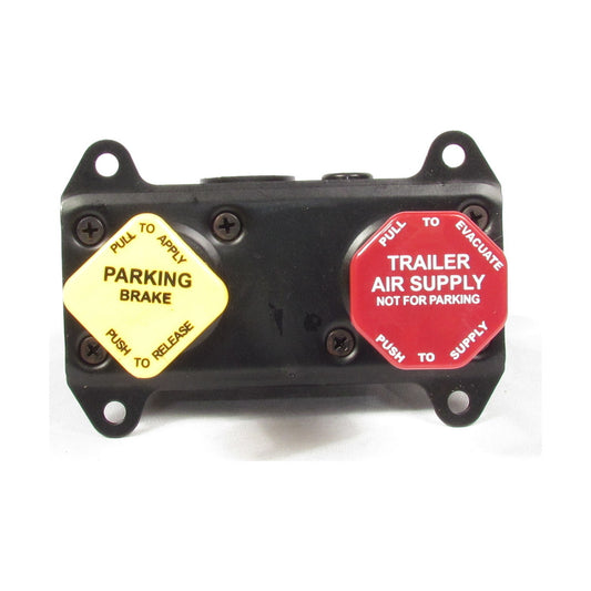Fortpro MV-3 Dash Valve With 3/8" Push-To-Connect Ports,  1/4" Threaded Mounting Holes Replacement for Bendix 800259