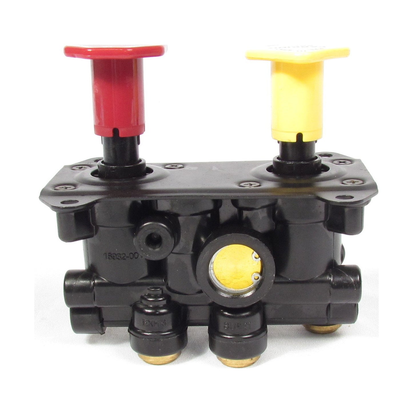 Fortpro MV-3 Dash Valve With 3/8" Push-To-Connect Ports,  1/4" Threaded Mounting Holes Replacement for Bendix 800259