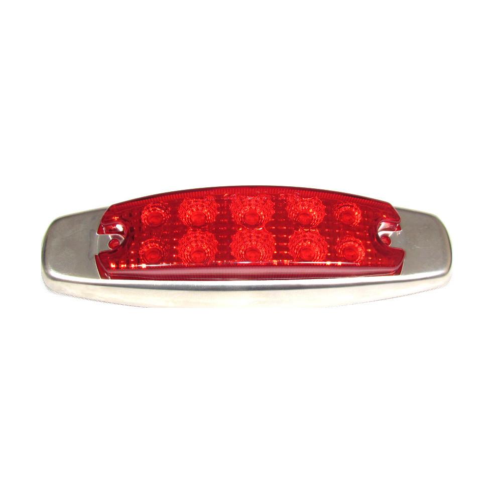 4 Luci LED Rosse Oblunghe Per Rimorchio - Fari Laterali/posizione Con Marchio RADIANT - Foto 2