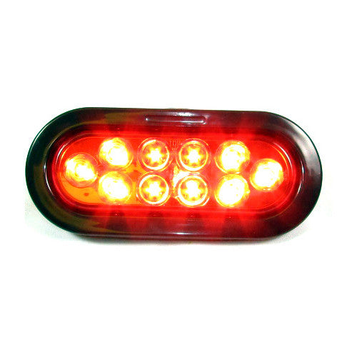 Fortpro 6" Oval Marker/Tail/Stop/Turn Led Light with 10 LEDs