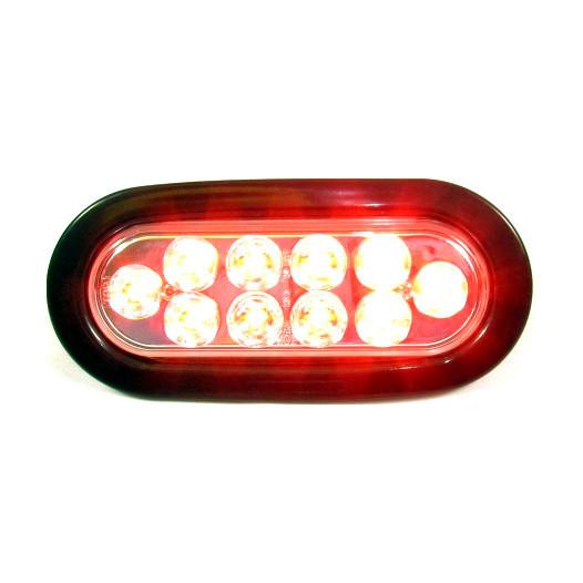 Fortpro 6" Oval Marker/Tail/Stop/Turn Led Light with 10 LEDs
