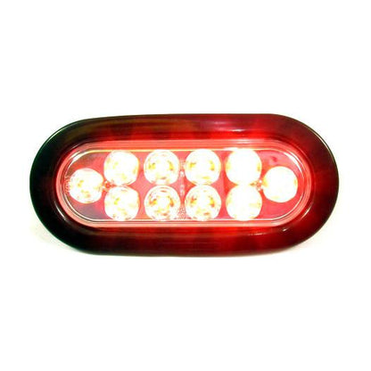 Fortpro 6" Oval Marker/Tail/Stop/Turn Led Light with 10 LEDs