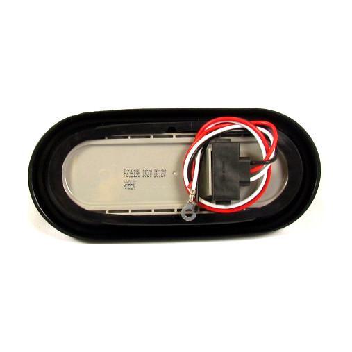 6" Oval Red LED Light w/10 LEDs - 24 Volts for Marker/Tail/Stop/Turn Light